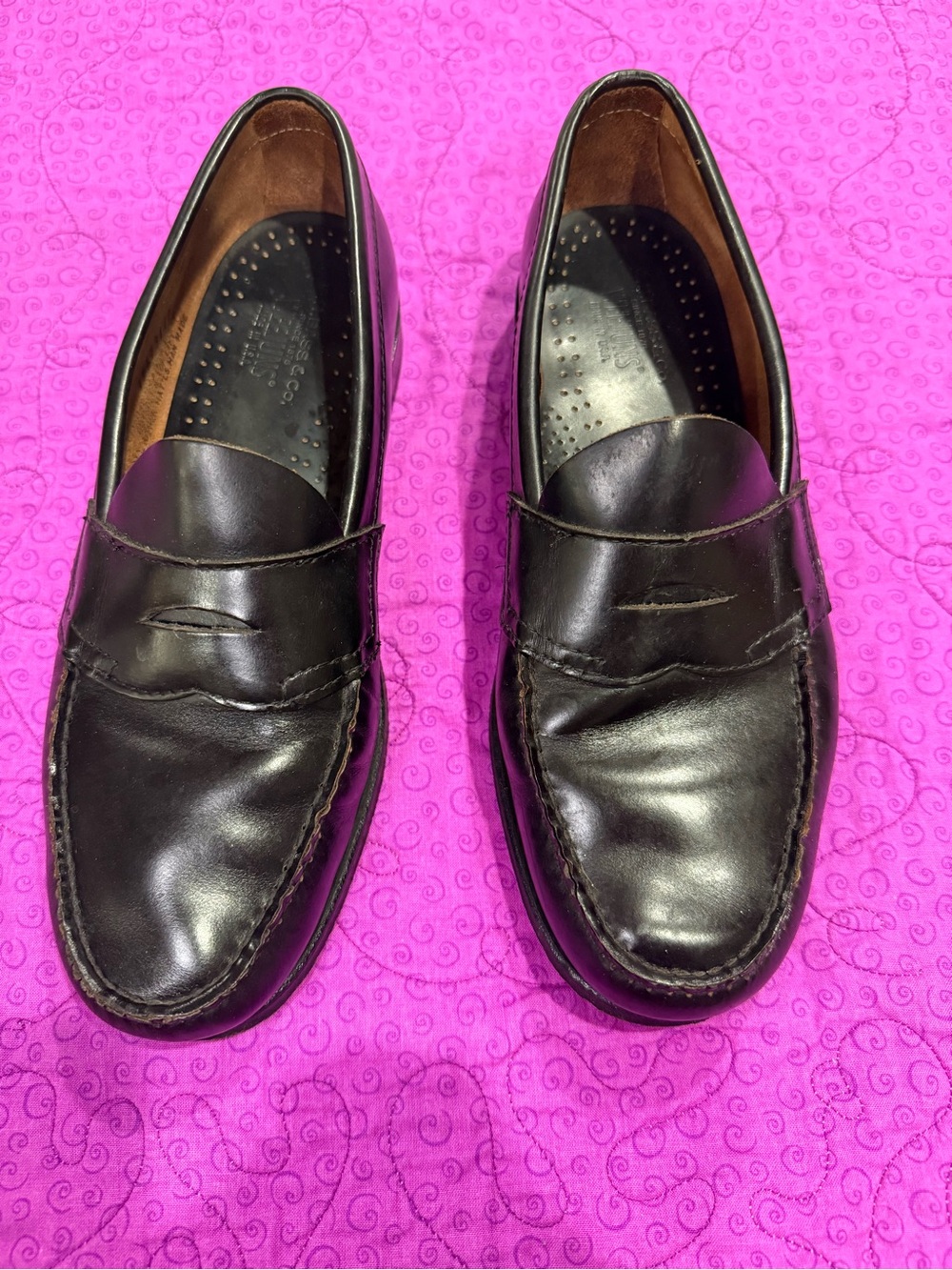 Vintage 1990s G.H. Bass Weejuns Made in the USA Penny Loafers Leather 8.5D